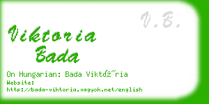 viktoria bada business card